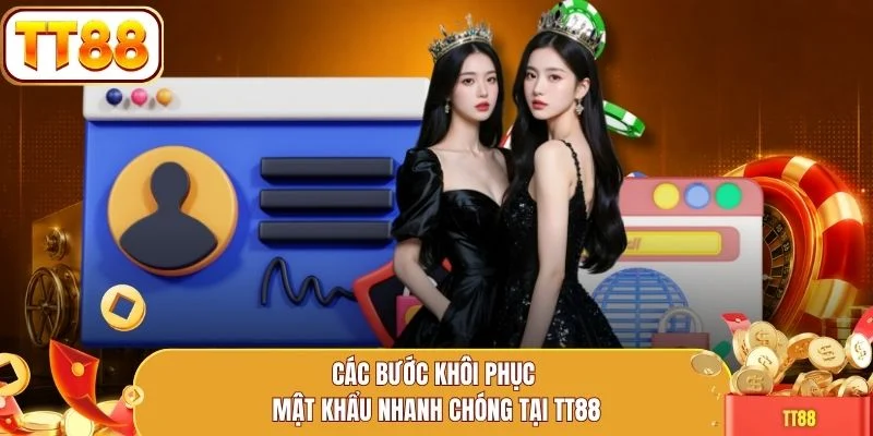 Các bước khôi phục mật khẩu nhanh chóng tại TT88