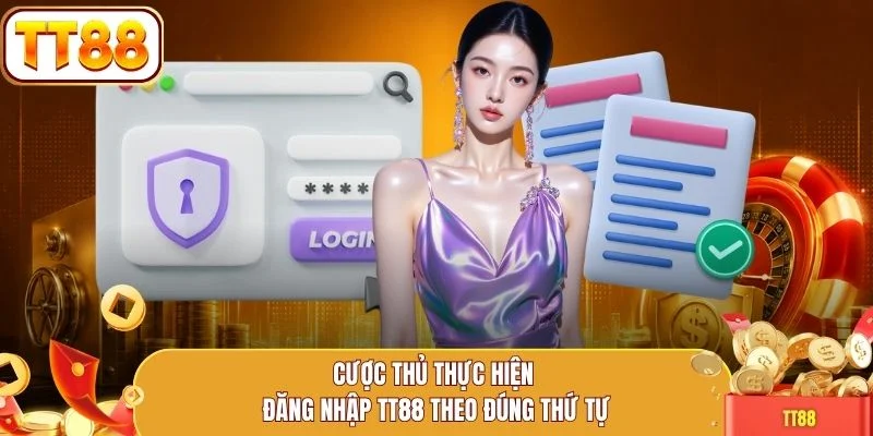 Cược thủ thực hiện đăng nhập TT88 theo đúng thứ tự