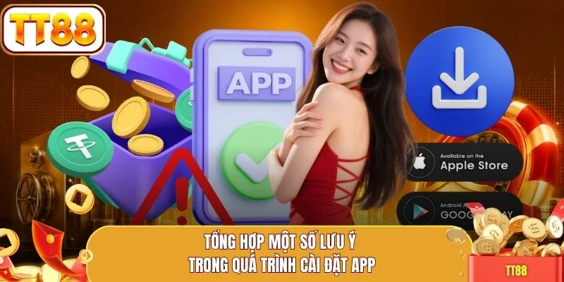 Tổng hợp một số lưu ý trong quá trình cài đặt app